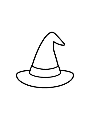 A simple pointed witch hat.
